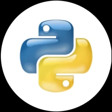 Logo representing Python with Flask framework
