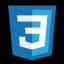 Logo representing CSS3 technology