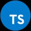 Logo representing TypeScript programming language